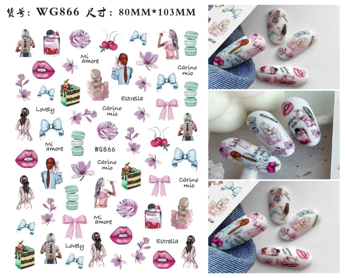 STICKER DÁN MÓNG CHỦ ĐỀ NGƯỜI