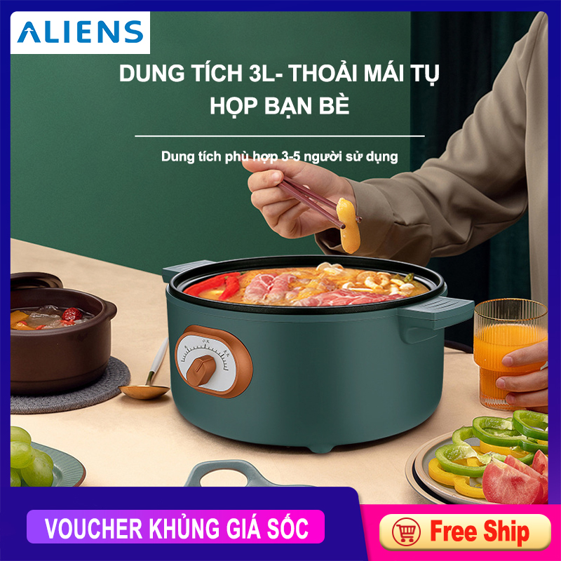 BÁO GIÁ NỒI LẨU ĐIỆN ĐA NĂNG GREENCOOK GCEH30 CHỐNG DÍNH DUNG TÍCH 5L VỚI NHIỀU CHỨC NĂNG NẤU NƯỚNG CHIÊN XÀO-HÀNG CHÍNH HÃNG | Shopee Lazada Sendo Tiki mới nhất 68 Nồi lẩu điện gia dụng đa năng kết hợp chiên xào hấp nấu canh và nồi lẩu với dung tích lớn, đáy chống dính và hiệu suất cao, tiết kiệm năng lượng phù hợp cho gia đình