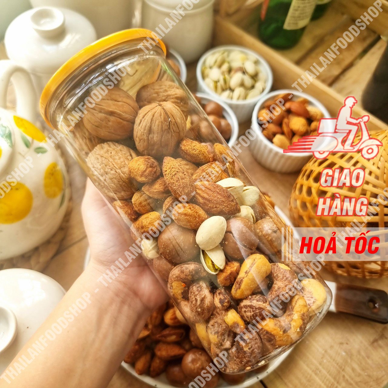 Hạt Dinh Dưỡng Mix 5 Vị Lon-450gram