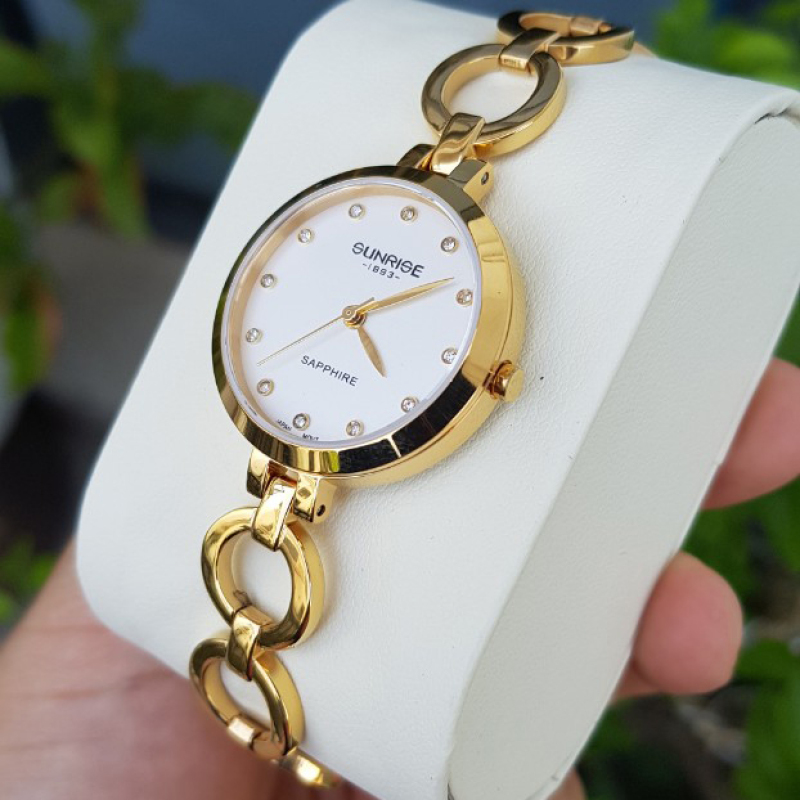 Đồng hồ nữ SUNRISE 9981SA Full hộp, thẻ bảo hành, Kính Sapphire chống xước và nước tốt bán chạy