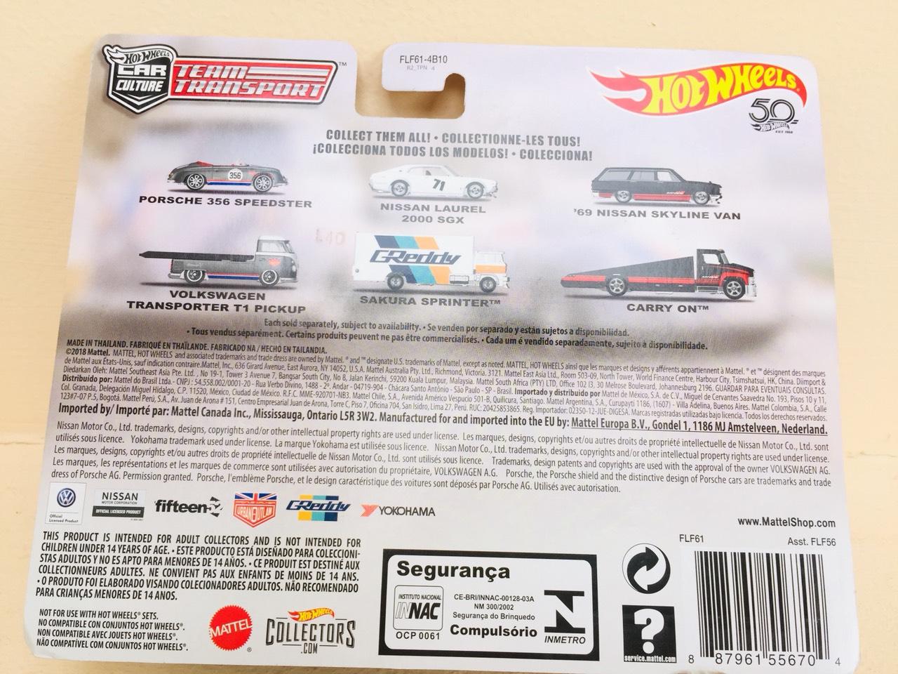 Xe mô hình hotwheels Team Transport nhiều mẫu