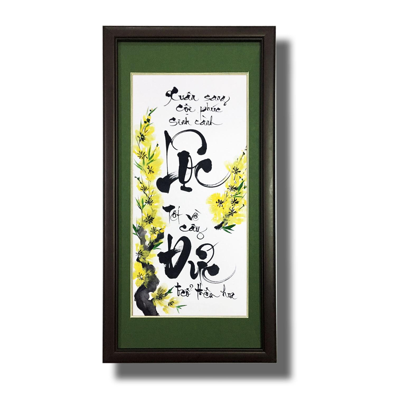 Tranh thư pháp chữ XUÂN 06 -Tranh Mỹ Thuật Minh Hiền