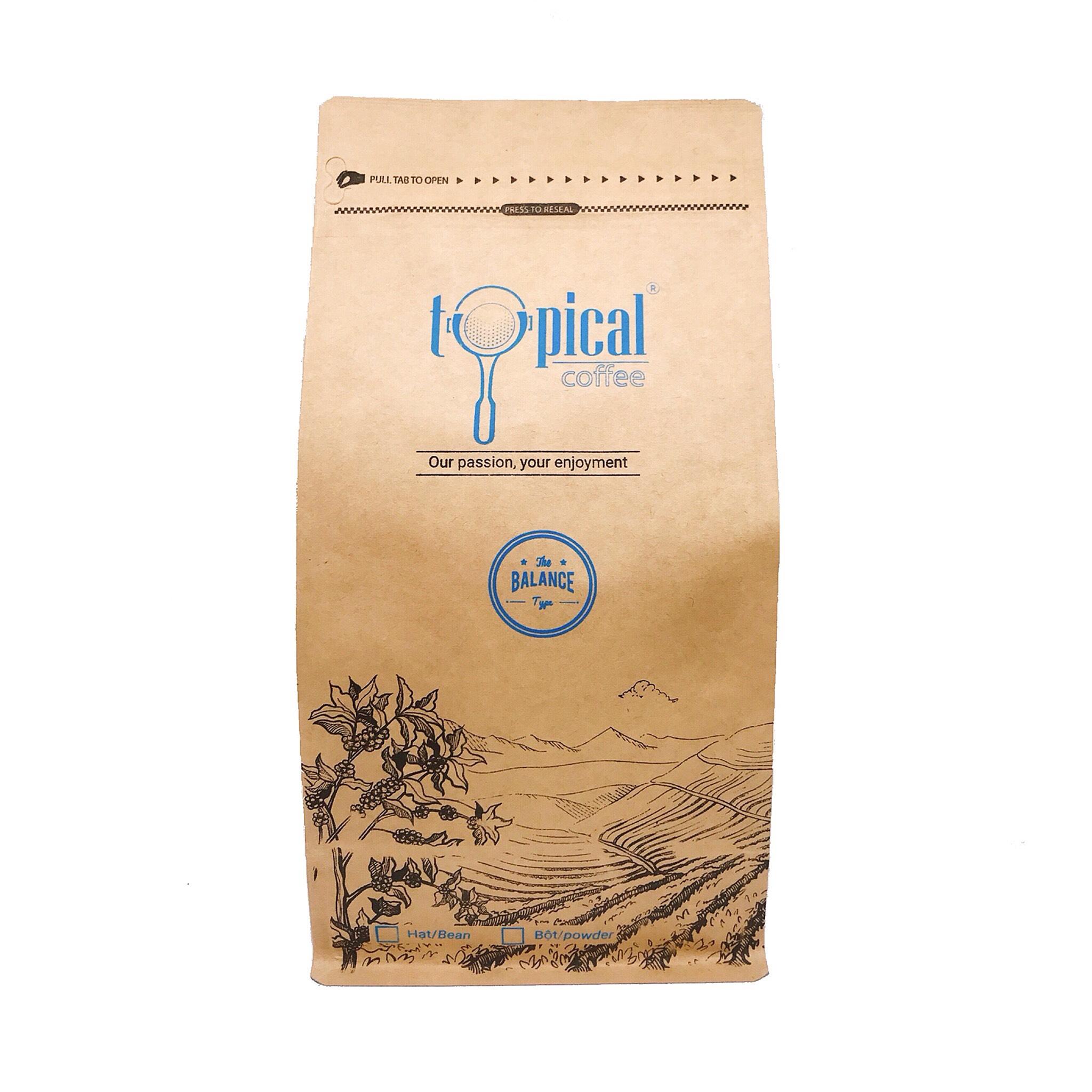 [HCM]Cà Phê Hạt Espresso -  Cafe Hạt Rang Mộc Nguyên Chất Balance 500g