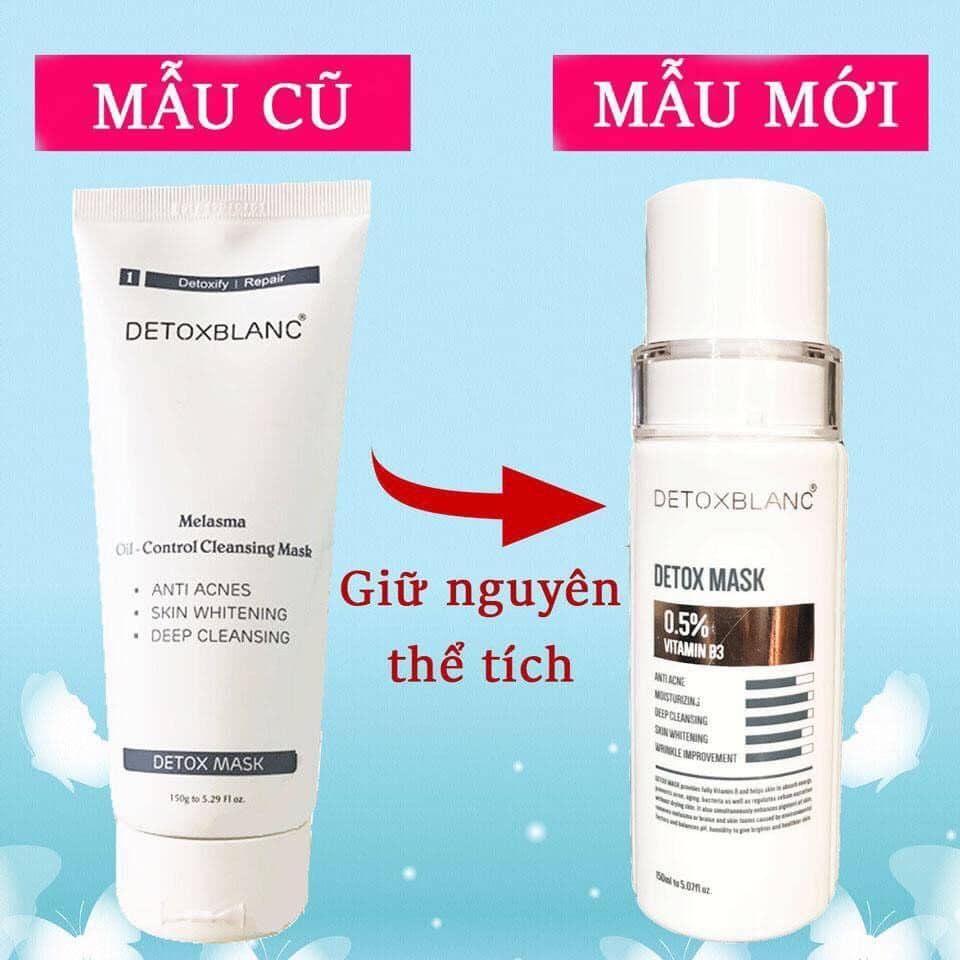 [CHÍNH HÃNG] MẶT NẠ SỦI BỌT THẢI ĐỘC DETOX BLANC.(MẪU MỚI NHẤT)