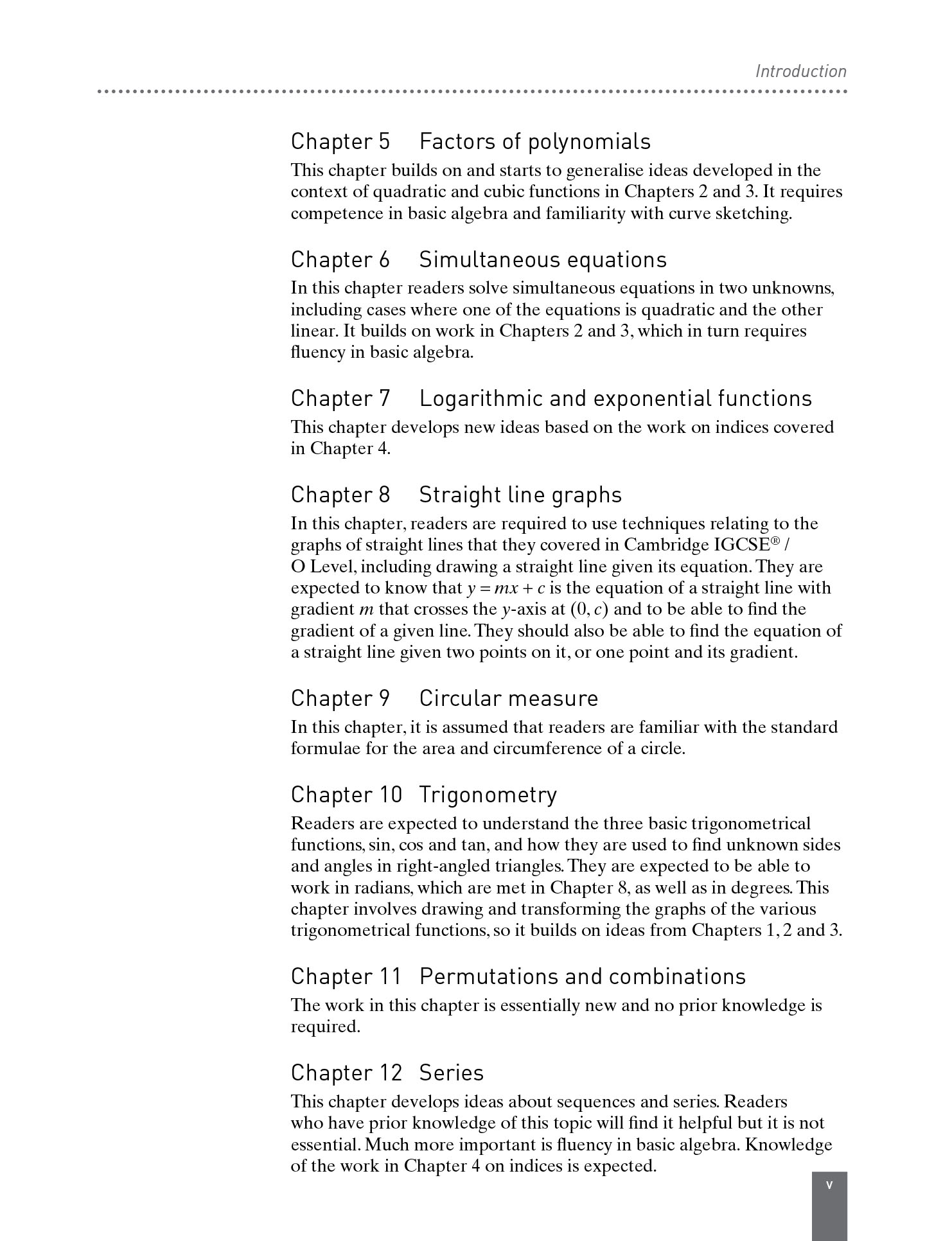 Cambridge IGCSE and O Level Additional Mathematics