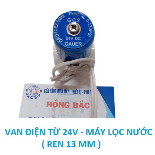 Van điện từ 24V máy lọc nước - Ren 13mm