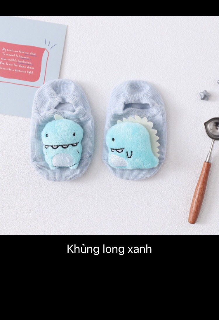 Chọn mẫu) Tất sơ sinh hình thú cho bé
