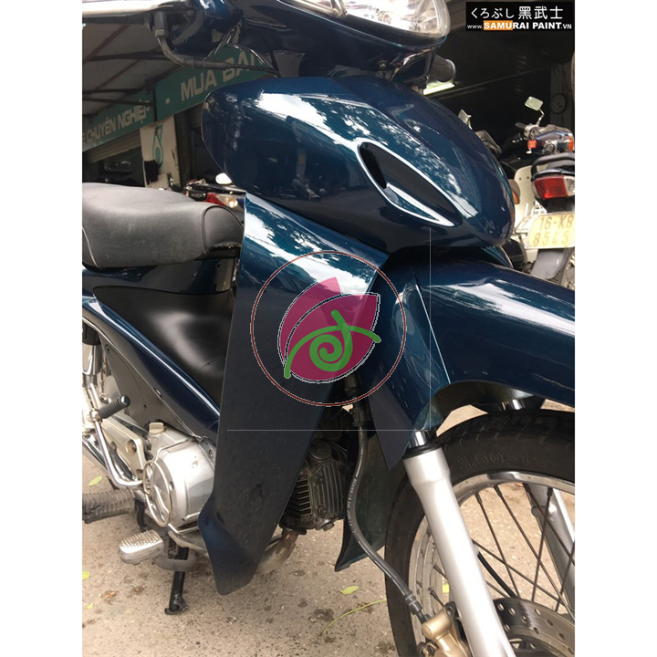 Wave Viscous Blue Bottle Samurai H612 Motorcycle Spray Paint