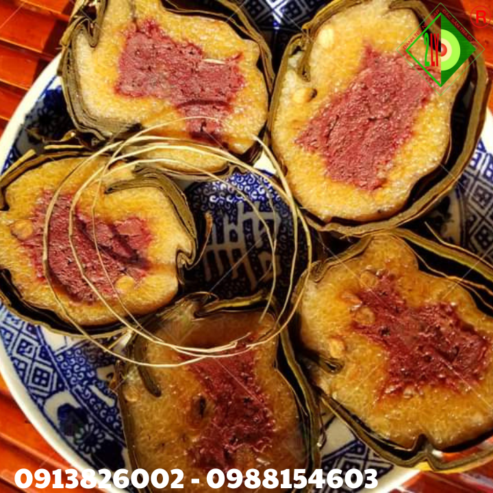 Bánh Tét Nhân Chuối [Bánh tét Trà Cuôn Hai Lý tại Trà Vinh]