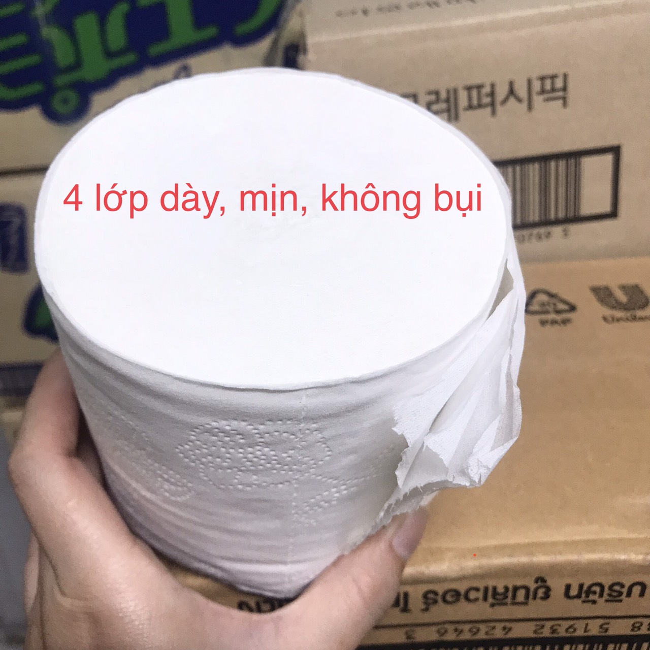 Lốc 6 cuộn giấy vệ sinh cao cấp Chikool/ Viedu Co không lõi - 2 lớp