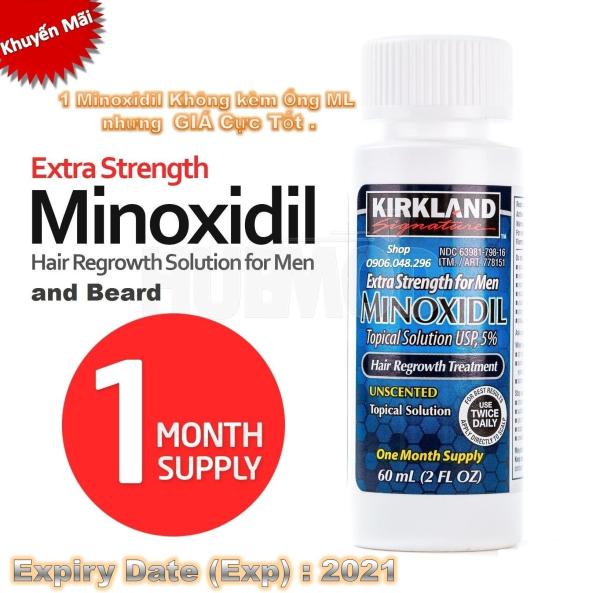 ( Không có Ống Bơm ML  ) . GIÁ CỰC TỐT  . Sản phẩm  mọc Tóc, mọc Râu Minoxidil 5% Kirkland từ Hoa Kỳ - 1 Chai ( Thuoc mọc râu , mọc tóc  Minoxidil 5% )  với  Expiry Date : 07 / 2021 .