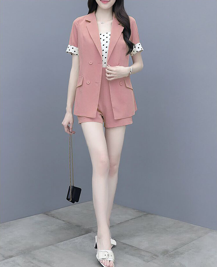 SET VEST SHORT PHỐI BI 3 MÓN CAO CẤP. QC270716