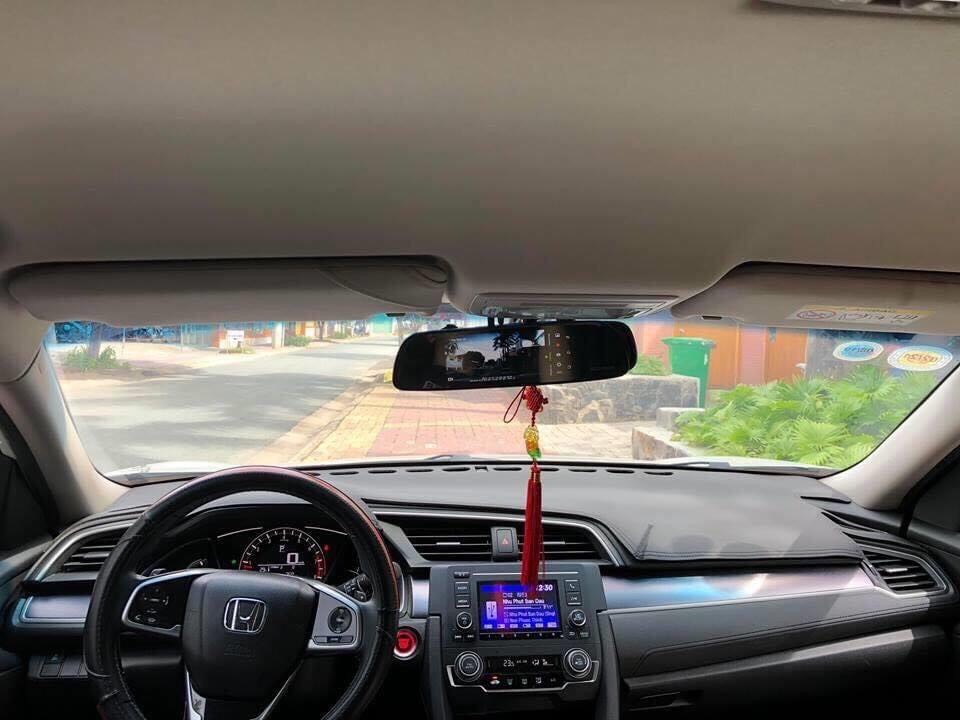 Thảm Taplo Da Vân Carbn Cao Cấp Honda Civic 2017-2021