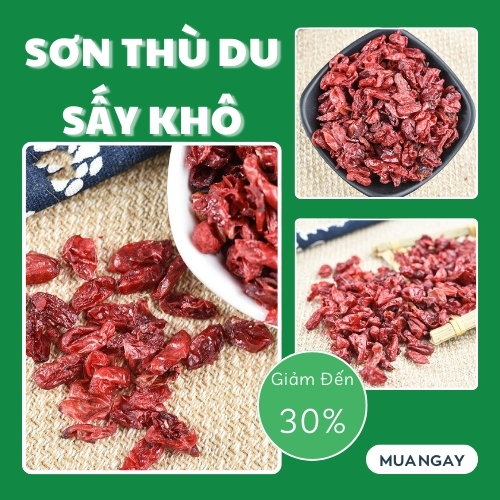 [Hàng mới về] Sơn thù du sấy khô 100g - Tấn Phát - Hỗ trợ cải thiện sức khoẻ