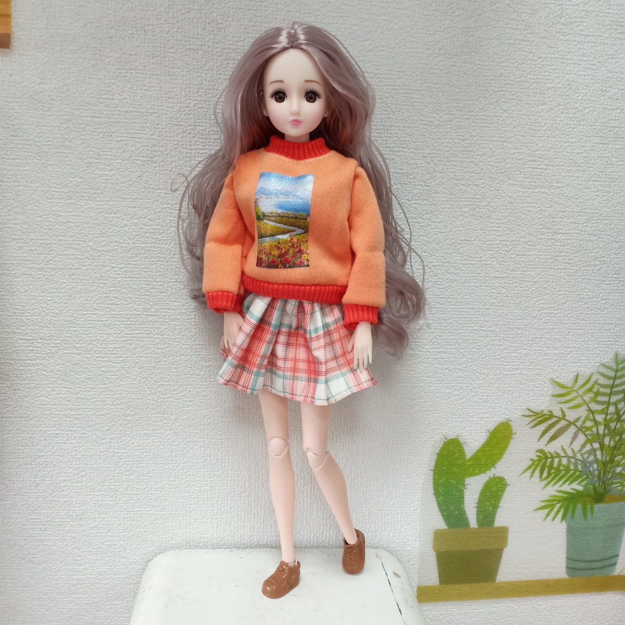 Búp Bê Barbie 30cm mặc bộ đồ thu đông xinh đẹp
