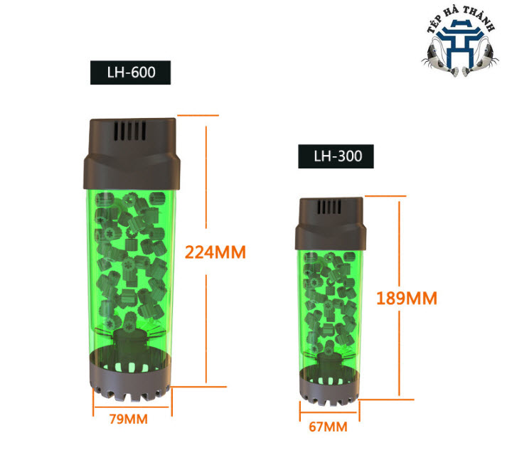 Lò đảo vi sinh, lò đảo kaldnes qanvee lh 300 - lh 600 cho bể cá cảnh, bể thủy sinh