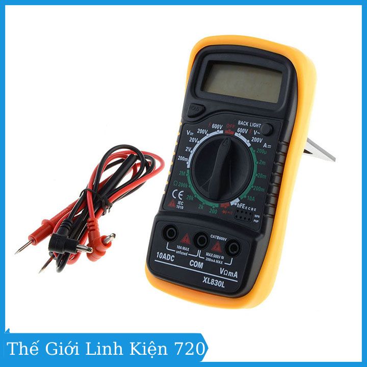 Đồng hồ đo điện tử vạn năng XL830L, đồng hồ đo điện đa năng, đo điện áp,.. hiển thị số, đồng hồ đo có kèm pin theo
