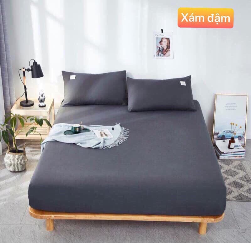 BỘ GA GỐI COTTON MỘT MÀU ĐƠN GIẢN