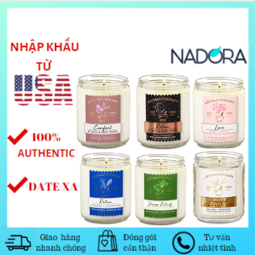 [HCM][Đủ Mùi- Link 1/3] Nến Thơm 1 Bấc Bath And Body Works (198g)