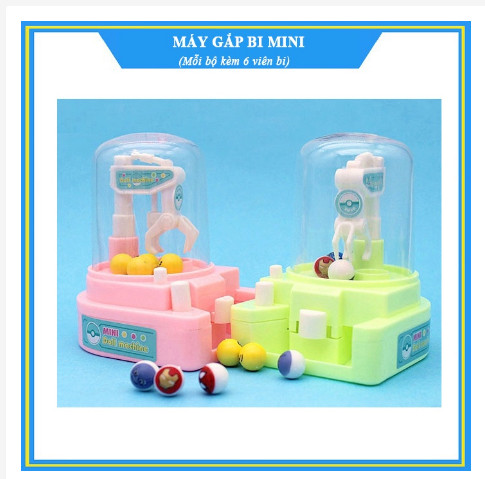Đồ chơi máy gắp bi - Máy gắp kẹo mini kèm kẹo