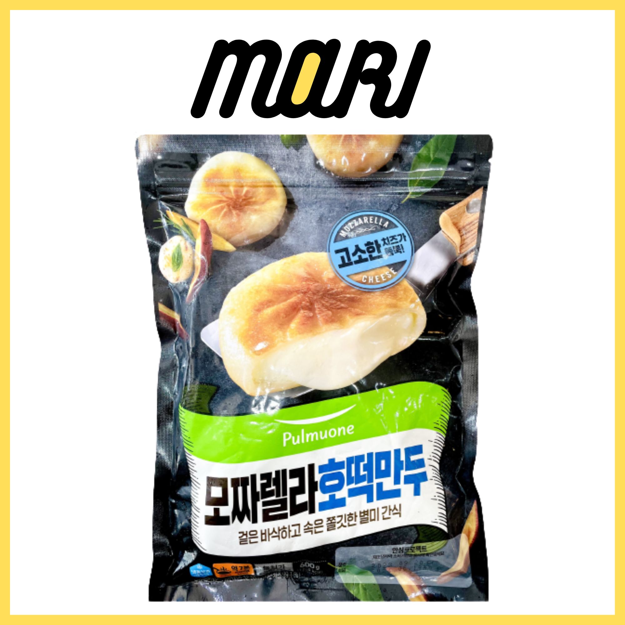 Bánh xếp hotteok nhân phô mai mozzarella Pulmuone 600g
