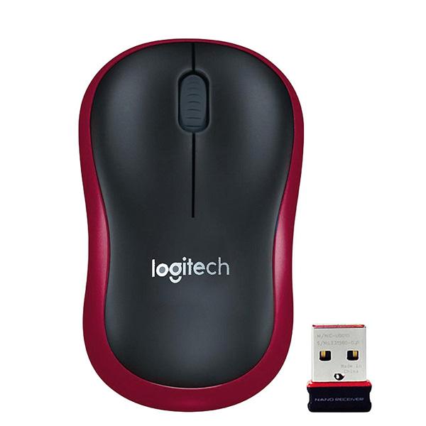 Chuột Logitech M185 (Đen phối đỏ)