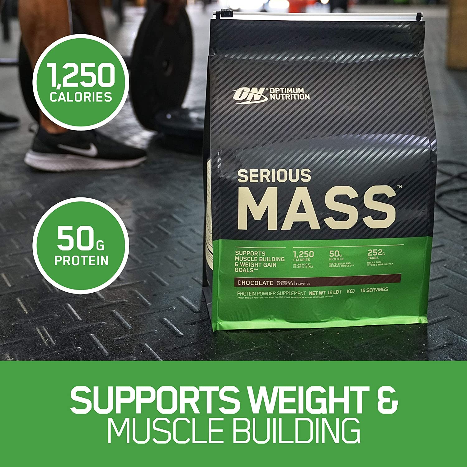 Thực phẩm bổ sung Optimum Nutrition Serious Mass 12lbs