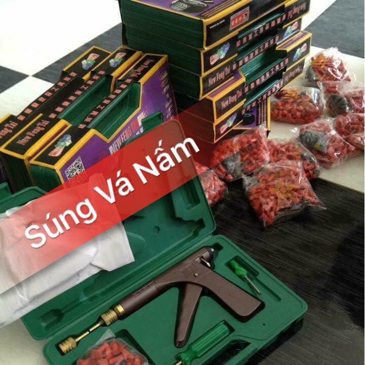 Vá Vỏ Xe Không Săm - Súng Vá Nấm