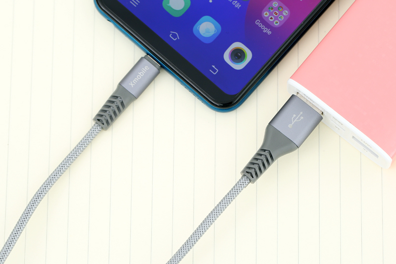 Cáp Micro 1 m Xmobile Paladin Bạc