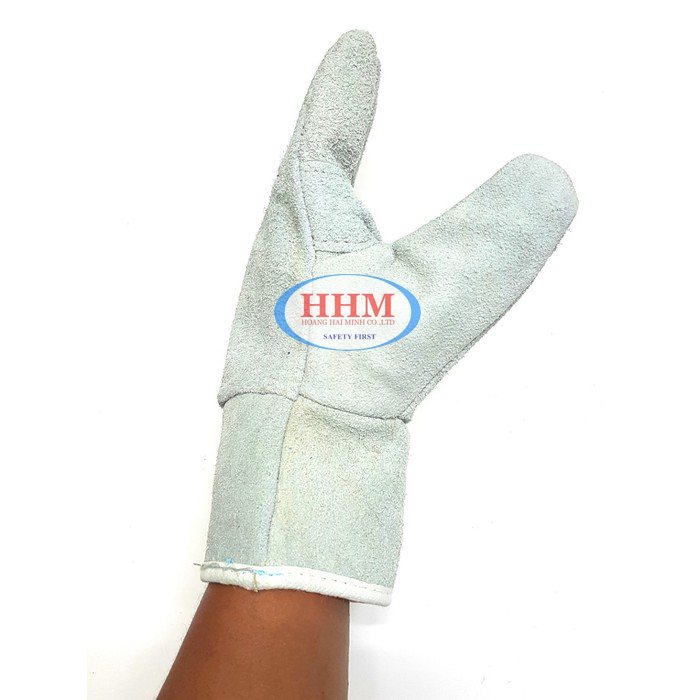 Găng tay da thợ hàn 2 lớp loại ngắn