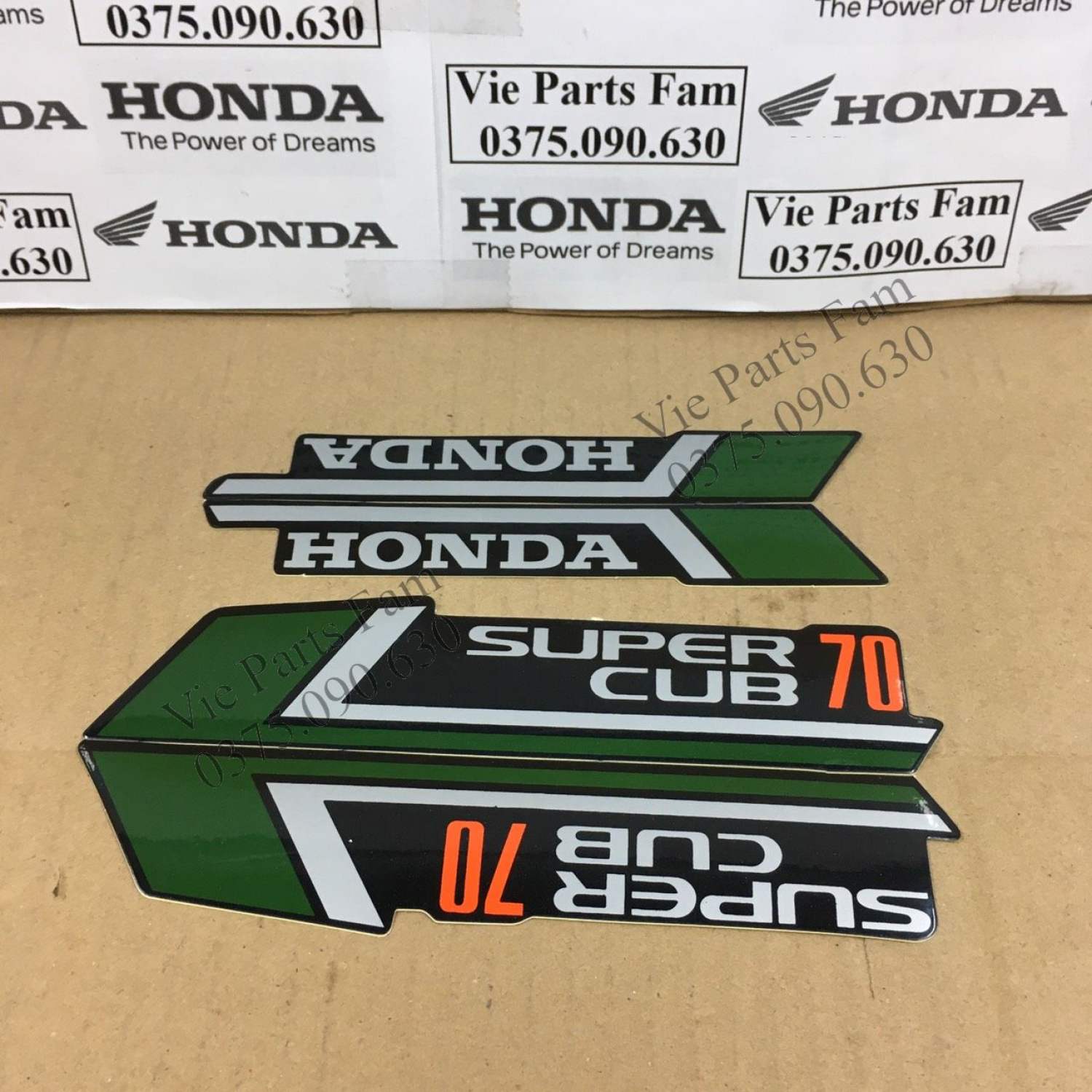 Bộ tem xe máy Honda Cub 81-86 (tem 3 lớp)