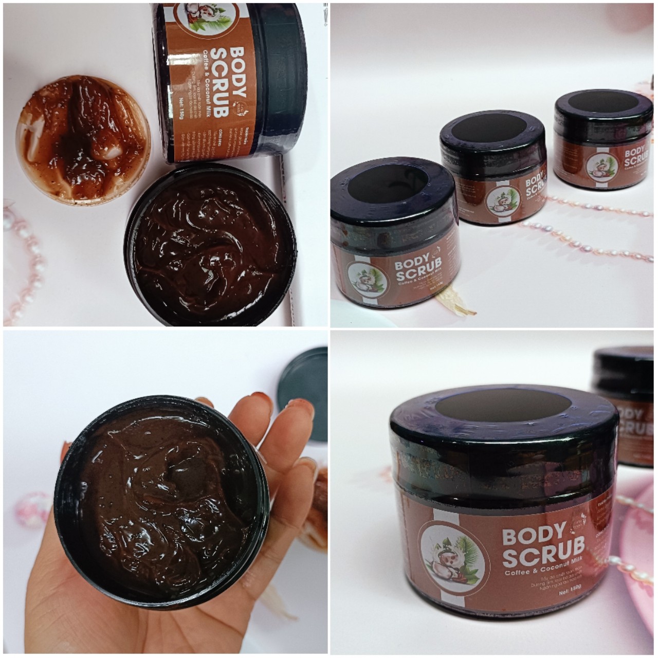Tẩy da chết toàn thân coffe - dừa