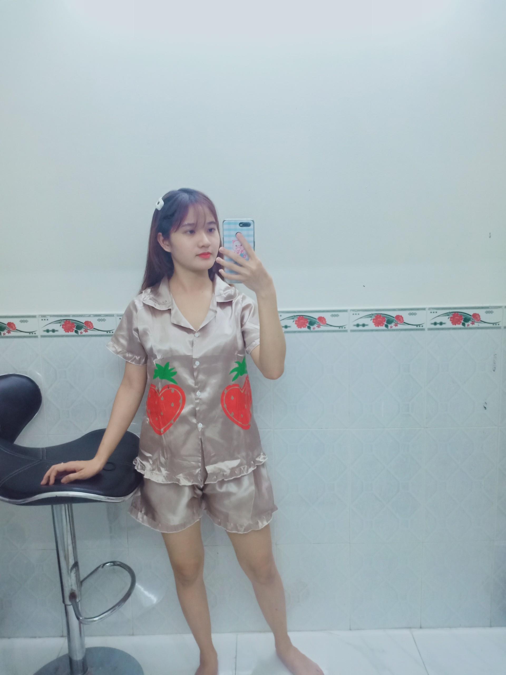 SÉT BỘ PIJAMA MẶC NHÀ CỰC XINH CUTE . CHẤT KATE LỤA . pizama.