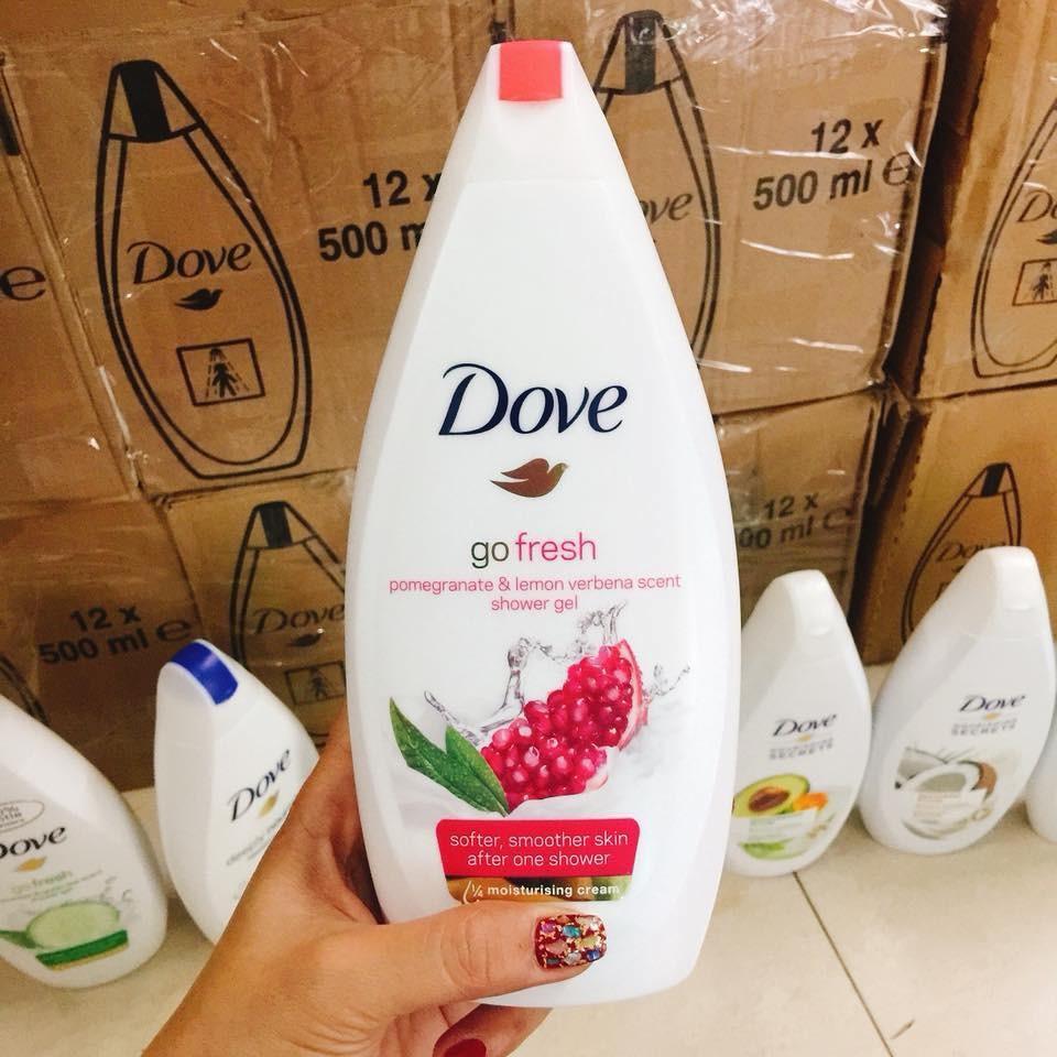 2 chai Sữa tắm DOVE  - 500ml/chai - Được lựa chọn mùi