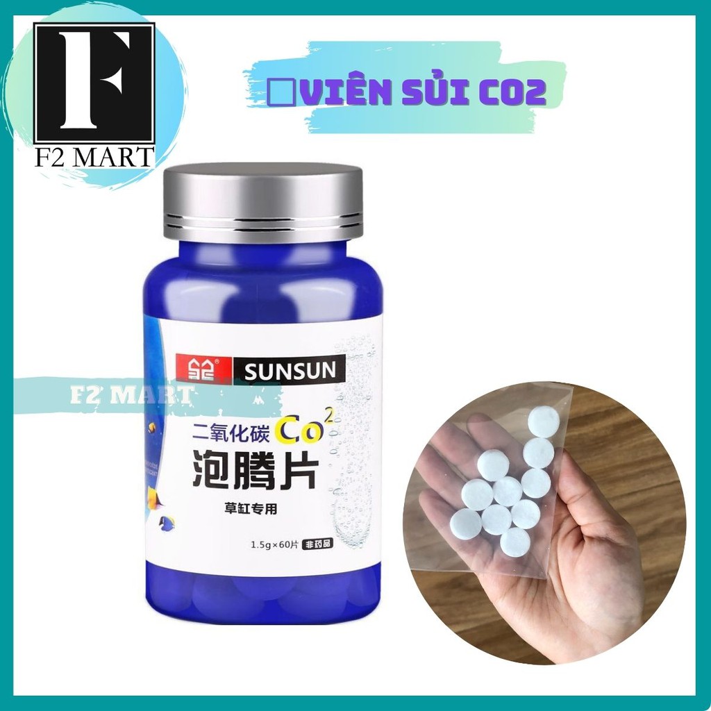 Viên Sủi CO2 SunSun Cho Bể Thuỷ Sinh (Combo Gói Lẻ 10v)