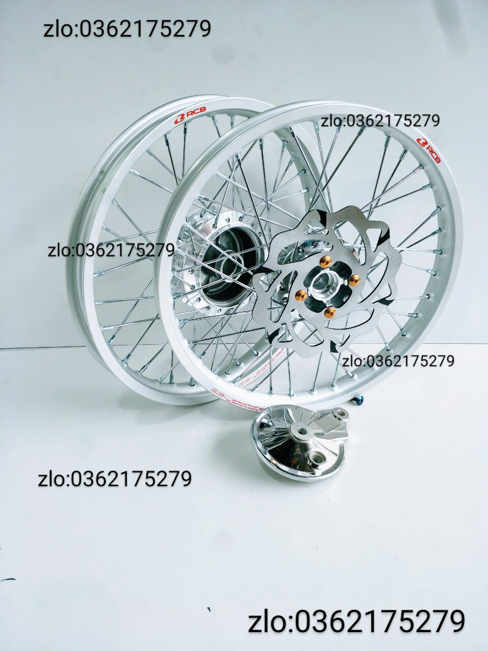 [HCM]BÁNH CĂM  WAVE RS WAVE S110 .FUTURE 125 .DREAM TRƯỚC ĐĨA SAU ĐÙM NIỀN NHÔM RCB 1.1 ĐÙM CĂM MẠ CROM LOẠI 1 KÈM MÁ PHANH . ĐĨA X1R . ỐC