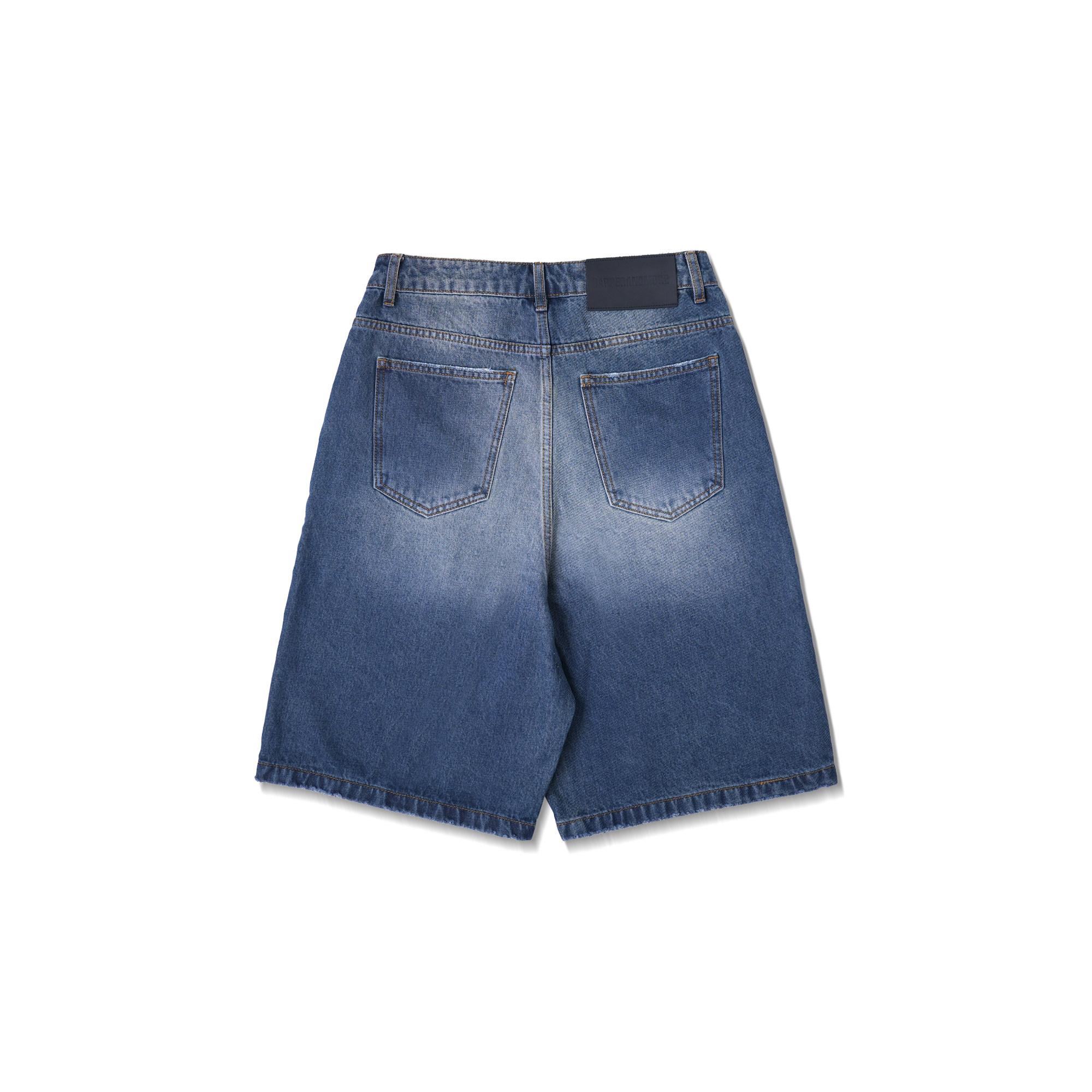 Quần Short Jean DAPPERANDMORE Washed Denim Form Lửng - Xanh Blue