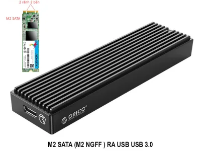 Box ổ cứng SSD M2 Orico M2 NGFF - ORICO M2 NVME (PCI-E)