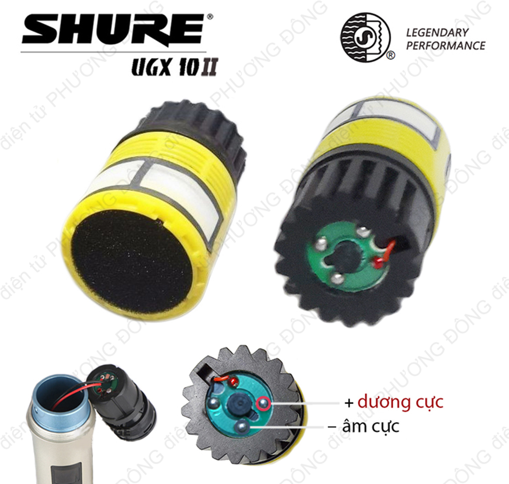 Củ Micro UGX-10II Dynamic độ nhạy cao khả năng bắt âm tốt, Tặng 1 chống lăn micro