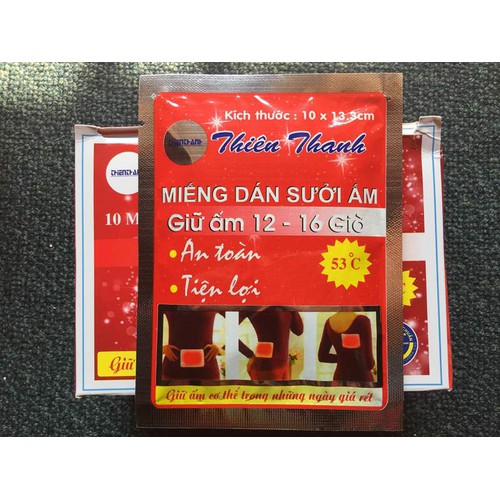 Miếng dán giữ nhiệt sưởi ấm cơ thể thiên thanh