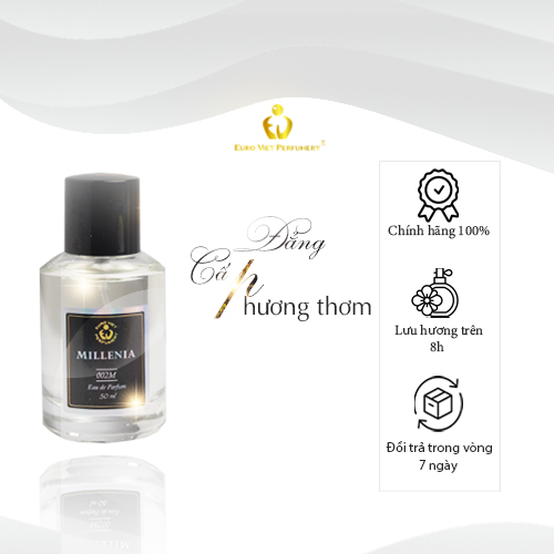 Nước Hoa Nam Cao Cấp Euro Viet MILLENIA 002M  10ml, 50ml