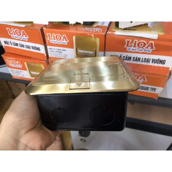 Ổ Cắm Đôi 3 Chấu Âm Sàn Lioa