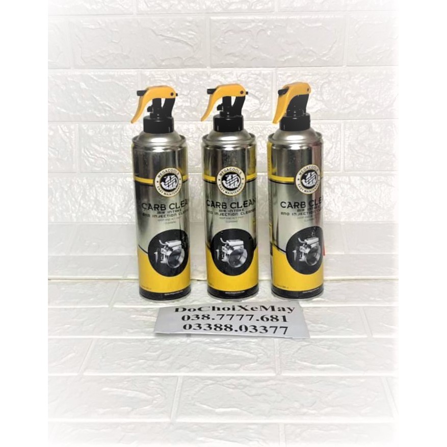 [HCM]Megacools Carbclean 500Ml Dung Dịch Xịt Vệ Sinh Họng XăngBuồng Đốt Siêu Tiện Lợi Tiết Kiệm  Hiệu Quả