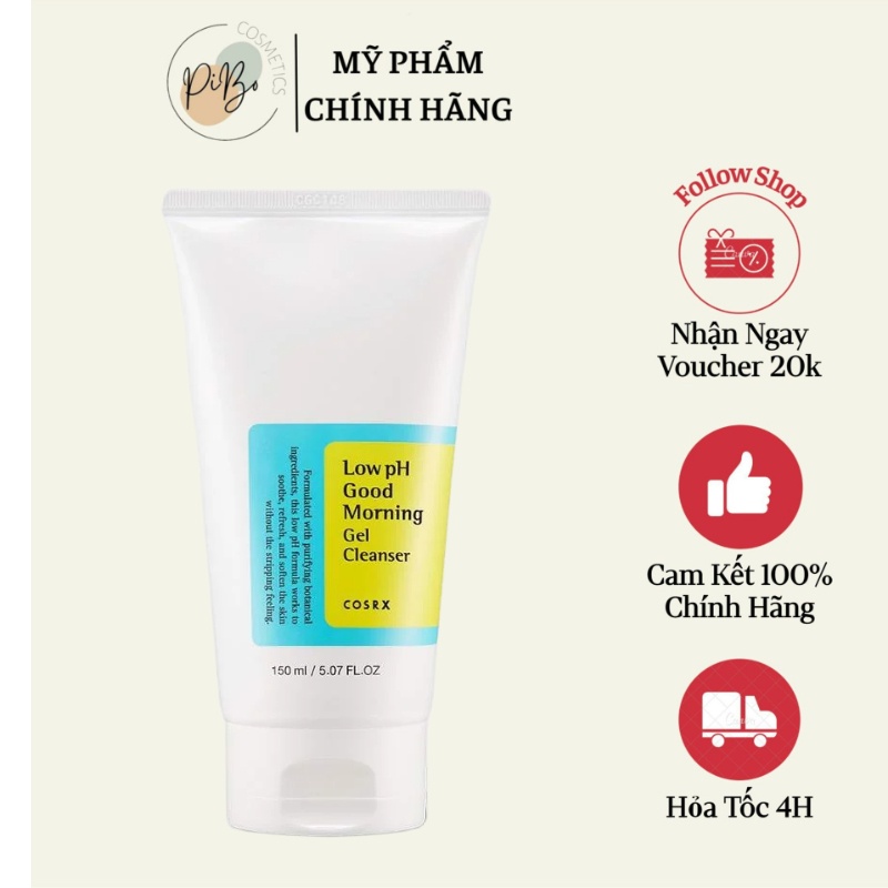 Sữa rửa mặt dạng gel cosrx morning low ph cleanser 150ml