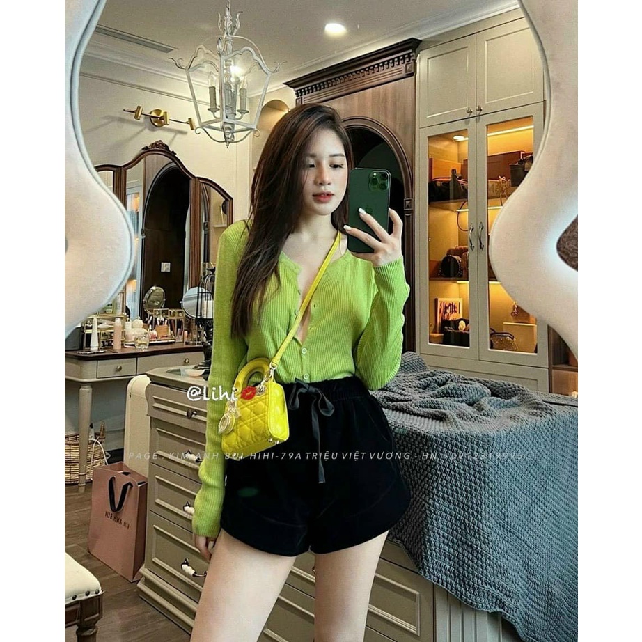 ÁO len mềm cúc trước nhiều màu xinh (kèm ảnh thật và video)
