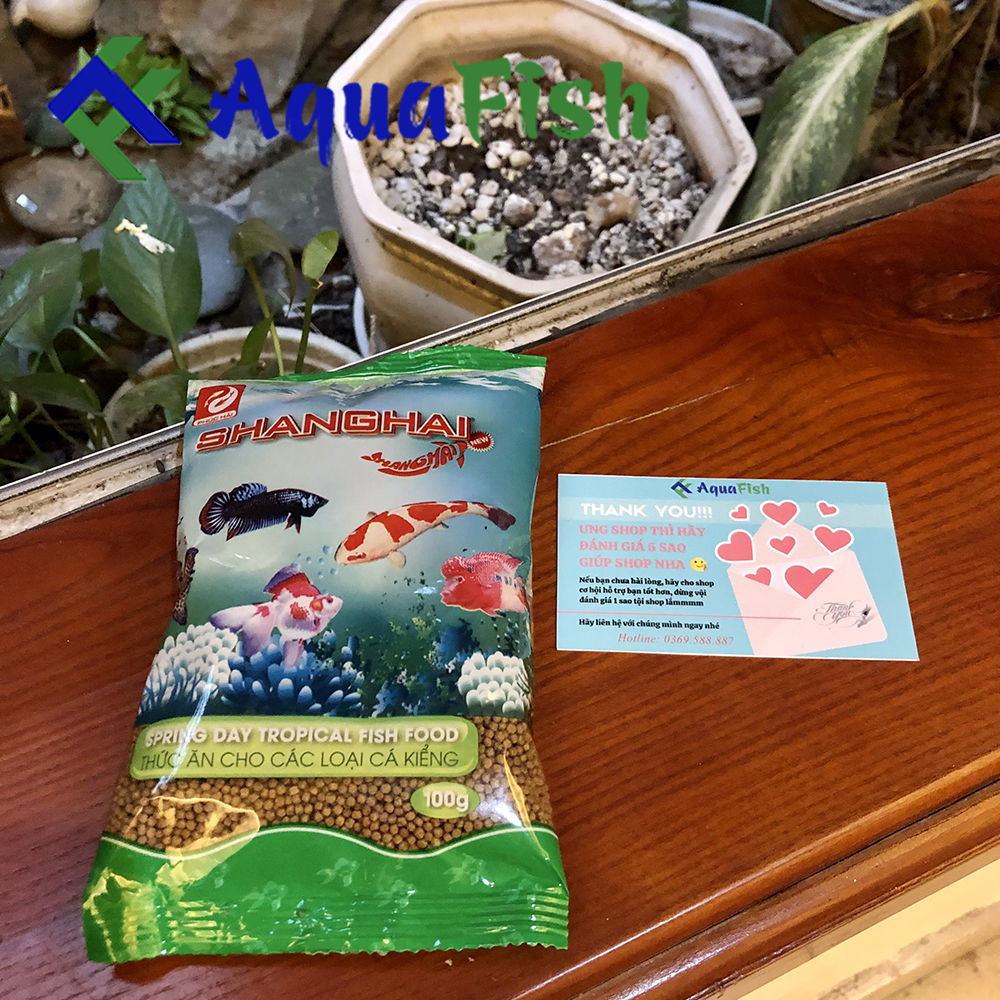 Thức Ăn Cho Cá Lên Màu Shanghai Gói 100gr