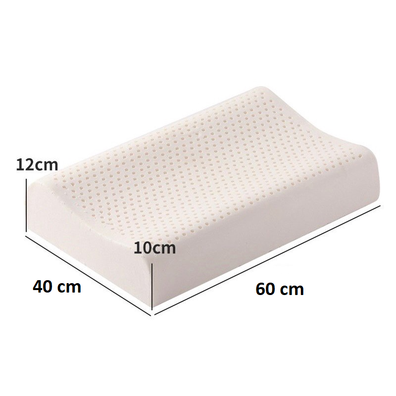 🔥GIẢM SỐC🔥 Gối cao su thiên nhiên 100% nhập khẩu Thái Lan, gối nằm cao su tự nhiên dợn sóng chống đau cổ, vai, gáy, ruột gối cao su siêu mềm êm, đàn hồi tốt, gối nằm cao su thiên nhiên giá rẻ_Nemtot Bedding