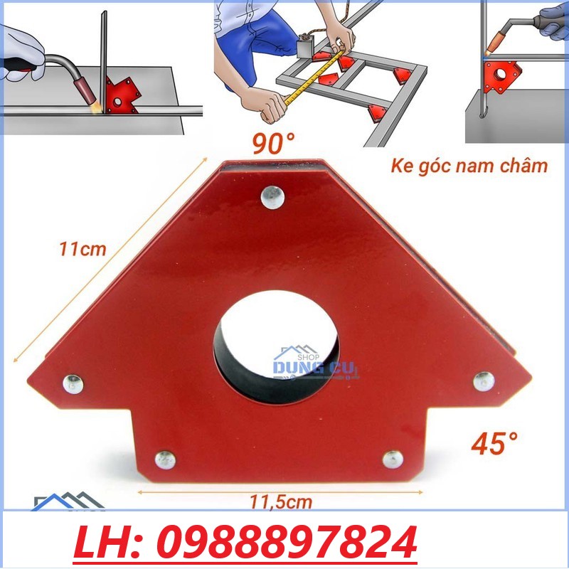 Bộ 2 Ke Góc Nam Châm 22Kg - 50LBS - Dụng Cụ Hàn
