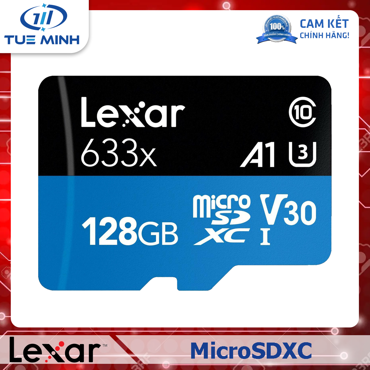 Thẻ nhớ Lexar 128GB Micro SD Card SDXC UHS