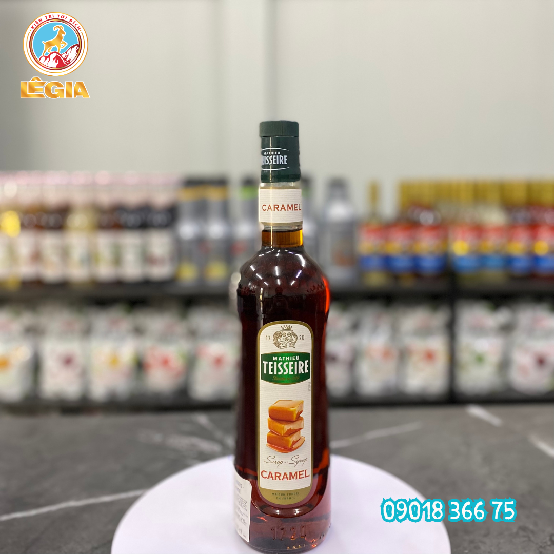 Siro teisseire caramel 700ml - teisseire caramel syrup